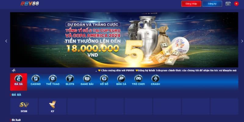 Truy cập trang web chính thức của PBV88 Truy cập trang web chính thức của PBV88